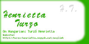 henrietta turzo business card